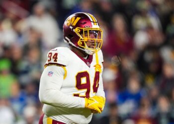 Daron Payne durante jogo da NFL