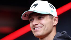 Lando Norris durante coletiva antes do GP de São Paulo