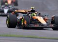 Lando Norris durante a corrida sprint do GP de São Paulo
