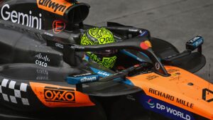 Lando Norris durante o GP de São Paulo