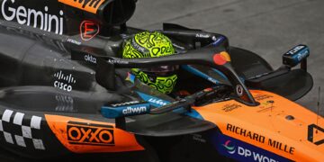 Lando Norris durante o GP de São Paulo