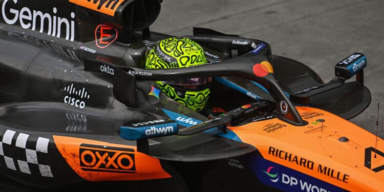 Lando Norris durante o GP de São Paulo