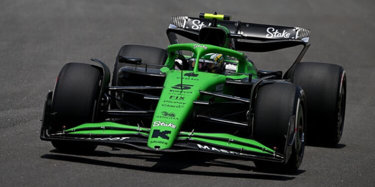 Gabriel Bortoleto, da Sauber, durante o GP de São Paulo