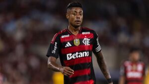 Bruno Henrique durante jogo do Flamengo