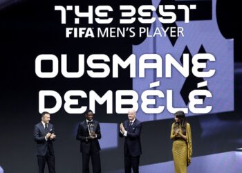 O francês Ousmane Dembélé venceu o principal prêmio