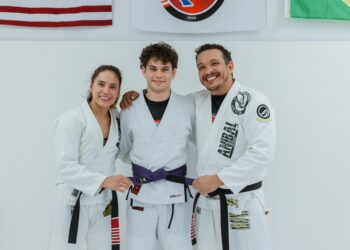 Maximus Ferraz treina na matriz da Anibal Jiu-Jitsu, em Atlanta, EUA - Foto: Divulgação