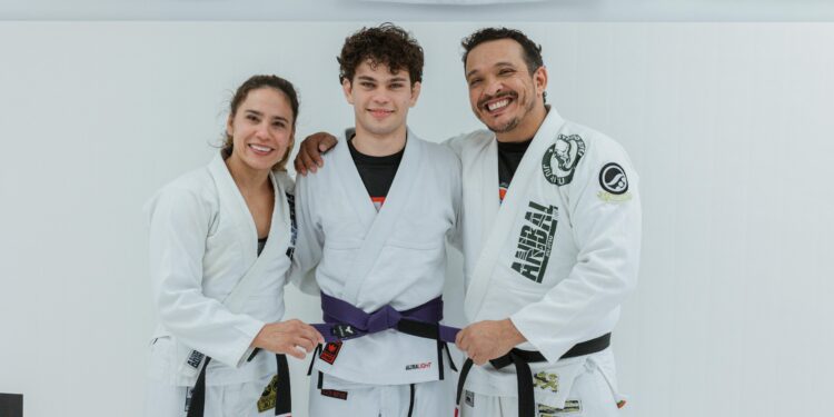 Maximus Ferraz treina na matriz da Anibal Jiu-Jitsu, em Atlanta, EUA - Foto: Divulgação