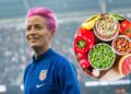 A dieta que mantém Megan Rapinoe em alto nível chama atenção