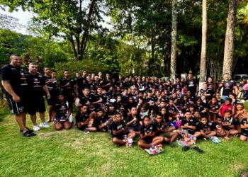 Alunos do projeto confraternizaram em ação de integração - Foto: Divulgação