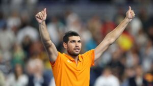 Alcaraz em ação no Miami Invitational