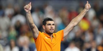 Alcaraz em ação no Miami Invitational