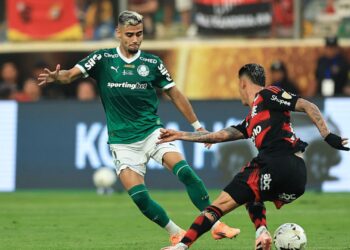 Andreas Pereira durante final contra o Flamengo