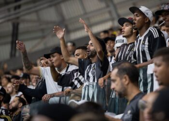 Torcida do Atlético-MG durante jogo contra o Palmeiras