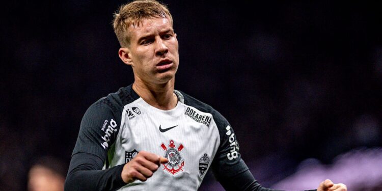 Charles durante jogo do Corinthians