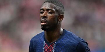Dembélé em ação pelo PSG