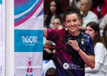 Gabi Guimarães em ação pelo Conegliano