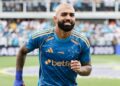 Gabigol durante jogo do Cruzeiro