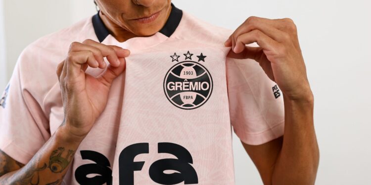 Camisa rosa do Grêmio de 2025