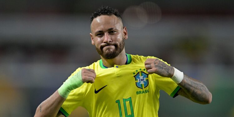 Neymar em ação pela Seleção Brasileira