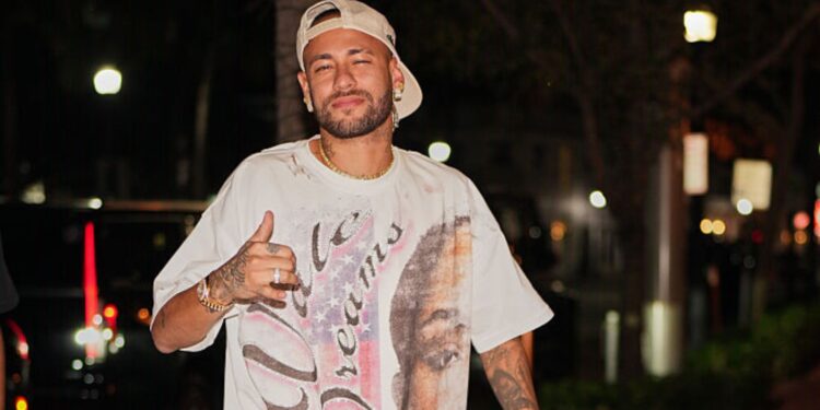 Neymar durante passeio em Miami