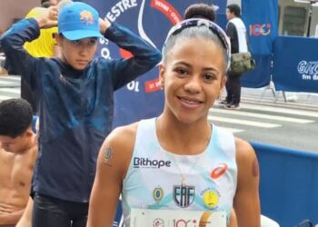 Nubia de Oliveira ficou em terceiro na São Silvestre