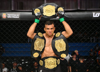 Tiago Pereira aumentou sua coleção de cinturão - Foto: Leandro Bernardes/Pximages