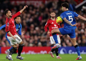 Lance do jogo entre Manchester United e Bournemouth