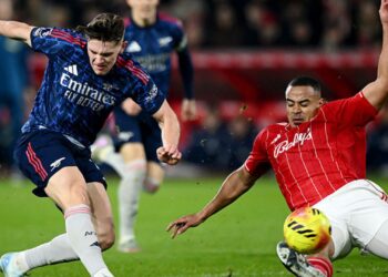 O Arsenal ficou no empate com o Nottingham Forest pela Premier League