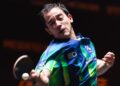 Hugo Calderano perdeu na semifinal do WTT Star Contender de Doha