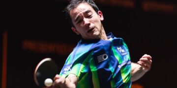 Hugo Calderano perdeu na semifinal do WTT Star Contender de Doha