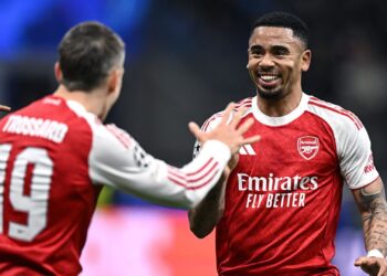 Gabriel Jesus foi o destaque do Arsenal na vitória sobre a Inter de Milão