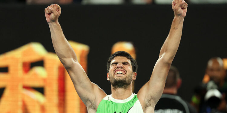 Carlos Alcaraz garantiu vaga na semifinal do Australian Open pela primeira vez