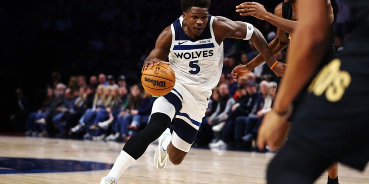 Anthony Edwards em jogo da NBA