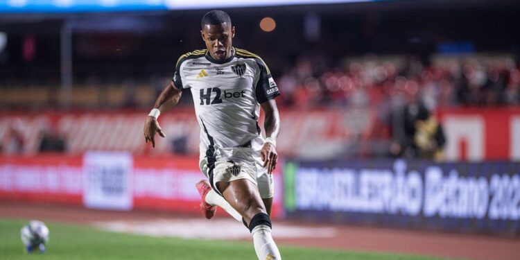 Na mira do Bahia, Júnior Santos durante jogo do Atlético-MG