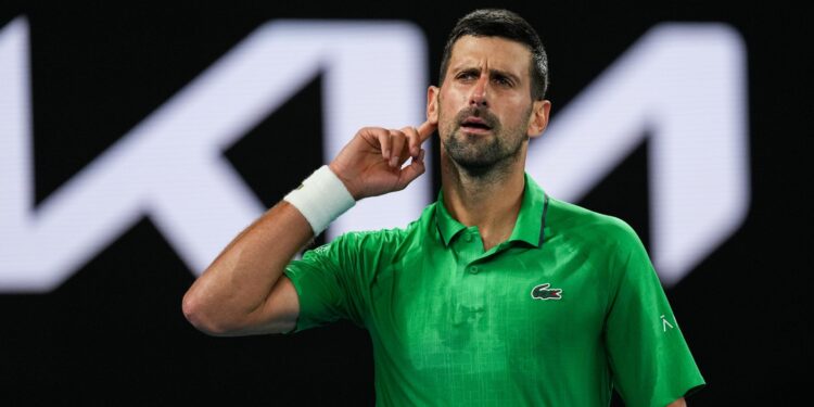 Djokovic em ação no Australian Open