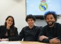 Enzo Alves assina contrato profissional com o Real Madrid ao lado do pai Marcelo