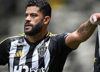 Hulk durante jogo do Atlético-MG