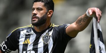 Hulk durante jogo do Atlético-MG