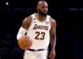 LeBron James durante jogo pelos Lakers