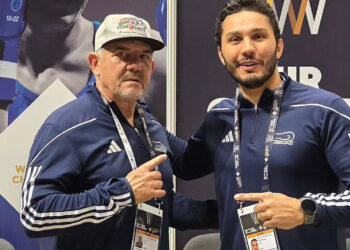 Paco Garcia e Mateus Alves, responsáveis pelo treinamento da seleção brasileira olímpica de boxe - Foto: Divulgação/CBBoxe