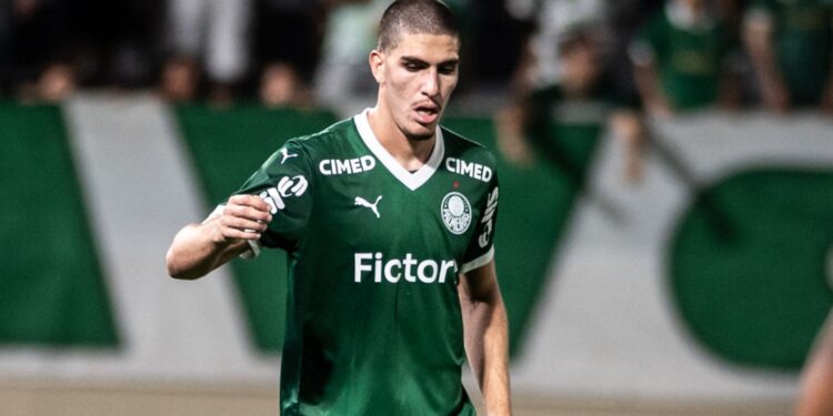 Pimenta durante jogo do Palmeiras