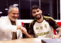 Paquetá após assinar contrato com o Flamengo