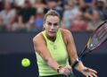 Sabalenka em ação no WTA de Brisbane