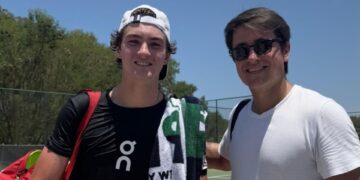 Felipe Figueiredo ao lado de João Fonseca