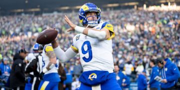 Matthew Stafford, quarterback do Los Angeles Rams, venceu o prêmio de MVP da NFL