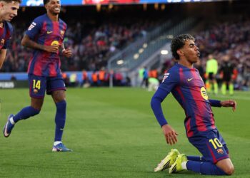 Lamine Yamal marcou um belo gol na vitória do Barcelona sobre o Mallorca