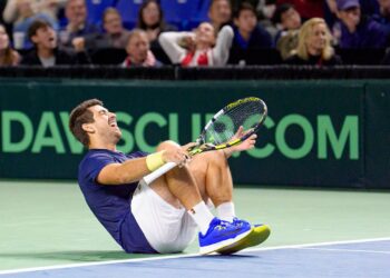 O Brasil foi eliminado pelo Canadá na primeira rodada da Copa Davis