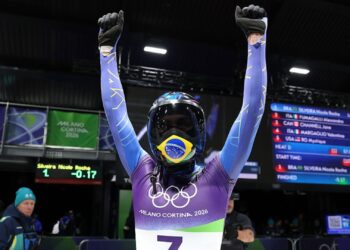 Nicole Silveira terminou o primeiro dia do skeleton na 12ª posição