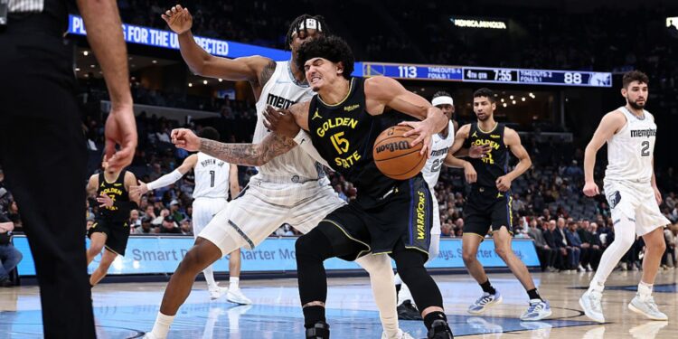 Gui Santos foi um dos destaques na vitória dos Warriors sobre os Grizzlies