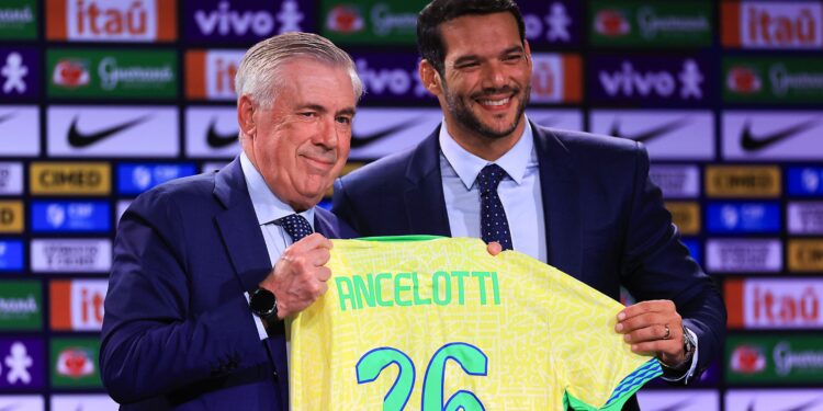 CBF prepara vínculo até 2030 para manter Ancelotti no comando da Amarelinha